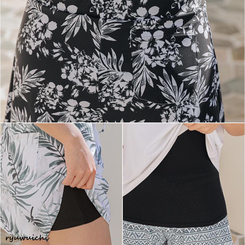 水着 レディース カバーアップ水着 体型カバー タンキニ 2点セット