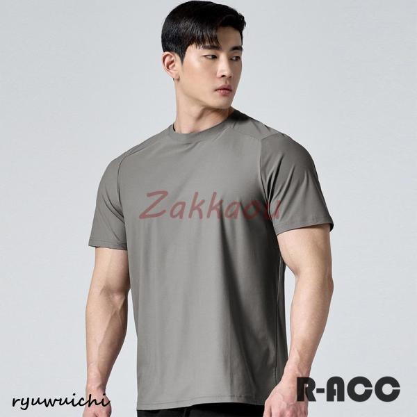 ジムウェア Tシャツ 半袖 トレーニング メンズ スポーツTシャツ 丸首