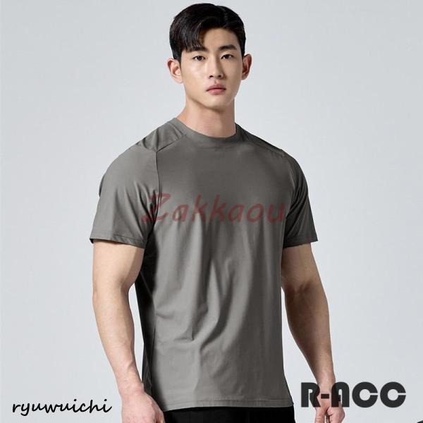 ジムウェア Tシャツ 半袖 トレーニング メンズ スポーツTシャツ 丸首