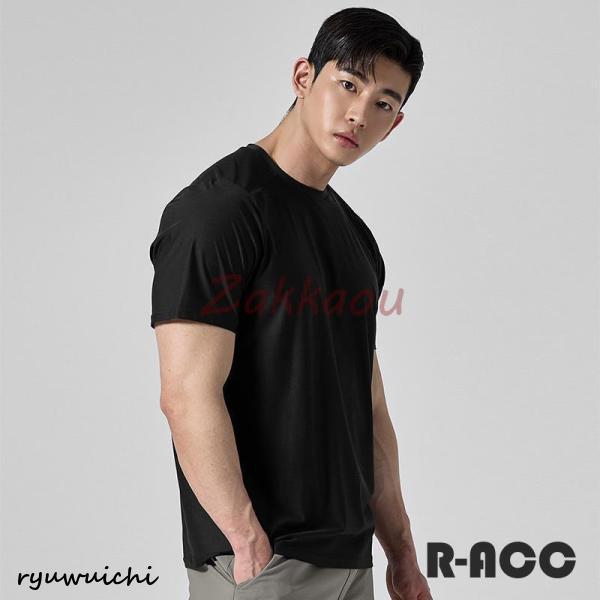 ジムウェア Tシャツ 半袖 トレーニング メンズ スポーツTシャツ 丸首