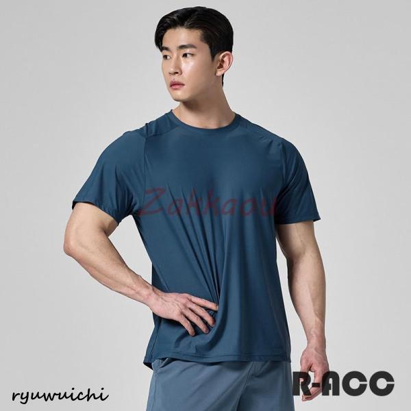 ジムウェア Tシャツ 半袖 トレーニング メンズ スポーツTシャツ 丸首
