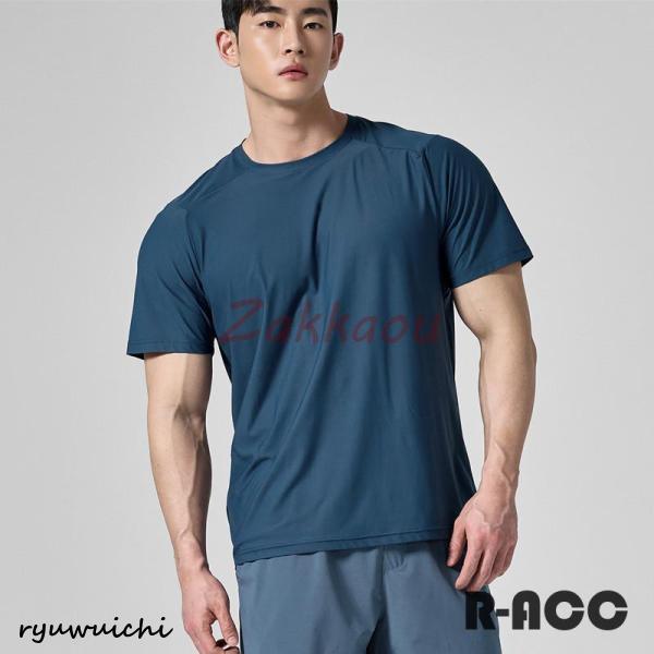 ジムウェア Tシャツ 半袖 トレーニング メンズ スポーツTシャツ 丸首