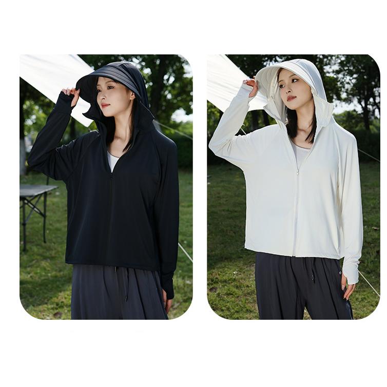 パーカー レディース 夏 薄手 uvカット 涼しい 接触冷感 紫外線 速乾