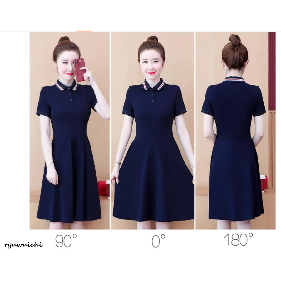 ゴルフワンピース ゴルフウェア 大きいサイズ 通気吸汗速乾 ストレッチ