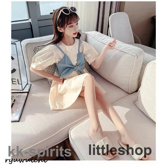 ワンピース 子供服 女の子 半袖 キッズ 韓国風子供服 上品 大人可愛い 
