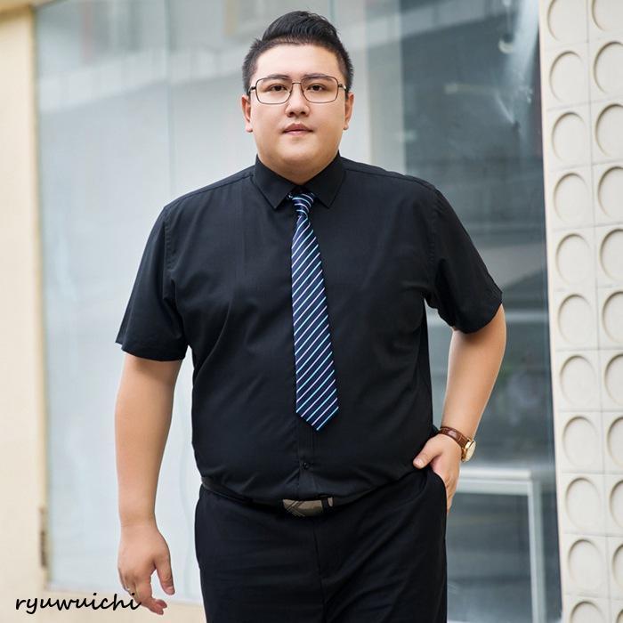 シャツ メンズ 半袖 大きいサイズ L~8XL ぽっちゃりさん ノーアイロン