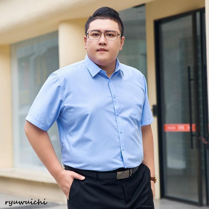 シャツ メンズ 半袖 大きいサイズ L~8XL ぽっちゃりさん ノーアイロン