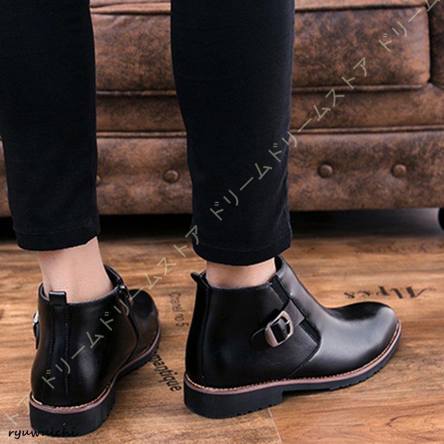 ビジネスシューズ 革靴 メンズ 靴 ファスナー付き 通気性 柔らかい