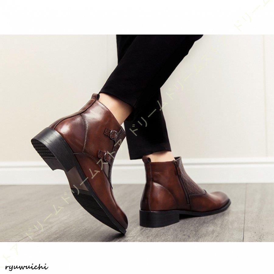 ビジネスシューズ 本革 ショートブーツ メンズ ブーツ 革靴 紳士靴