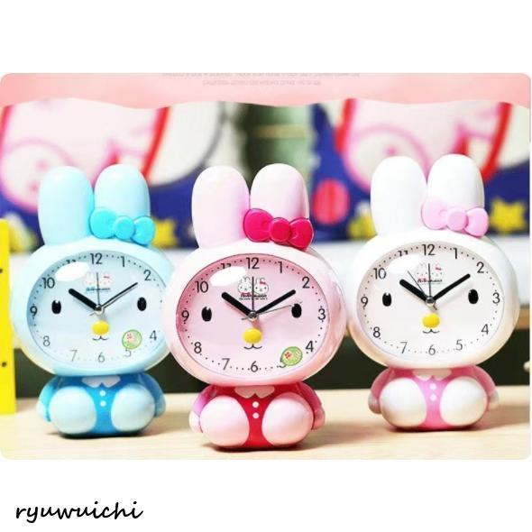 置き時計 目覚まし時計 夜光 フクロウ 静音 スタンドクロック 可愛い