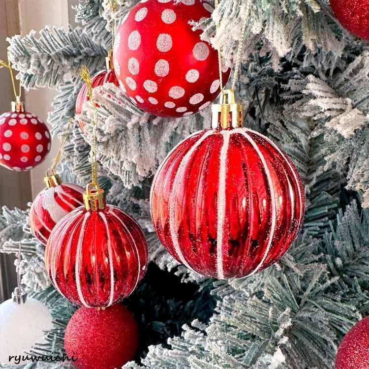 クリスマスツリー オーナメントボール 6cm 30個セット オーナメント