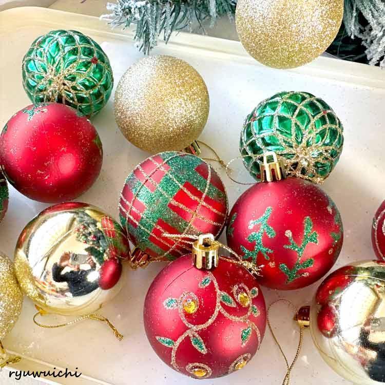 クリスマスツリー オーナメントボール 6cm 30個セット オーナメント
