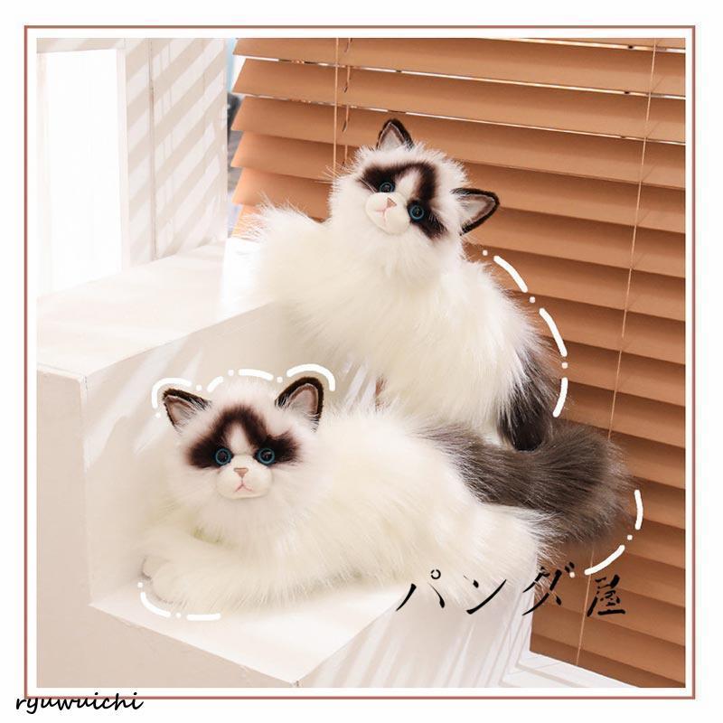リアル 猫のぬいぐるみ ラグドール 50cm かわいい 本物みたいな癒し系