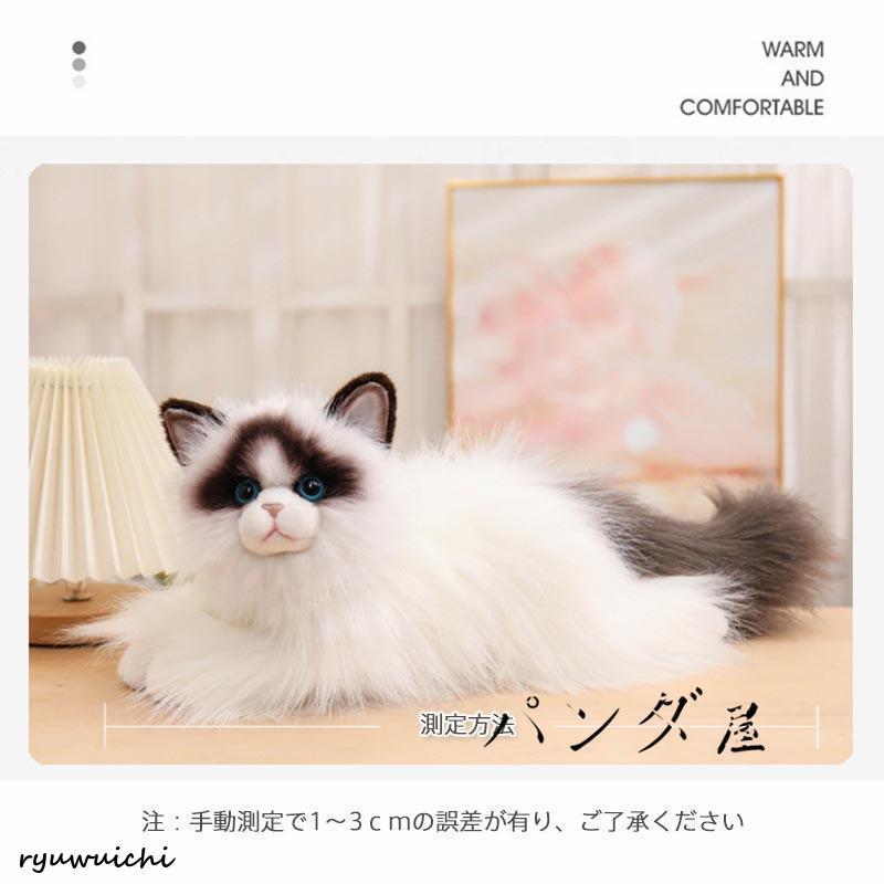 リアル 猫のぬいぐるみ ラグドール 50cm かわいい 本物みたいな癒し系