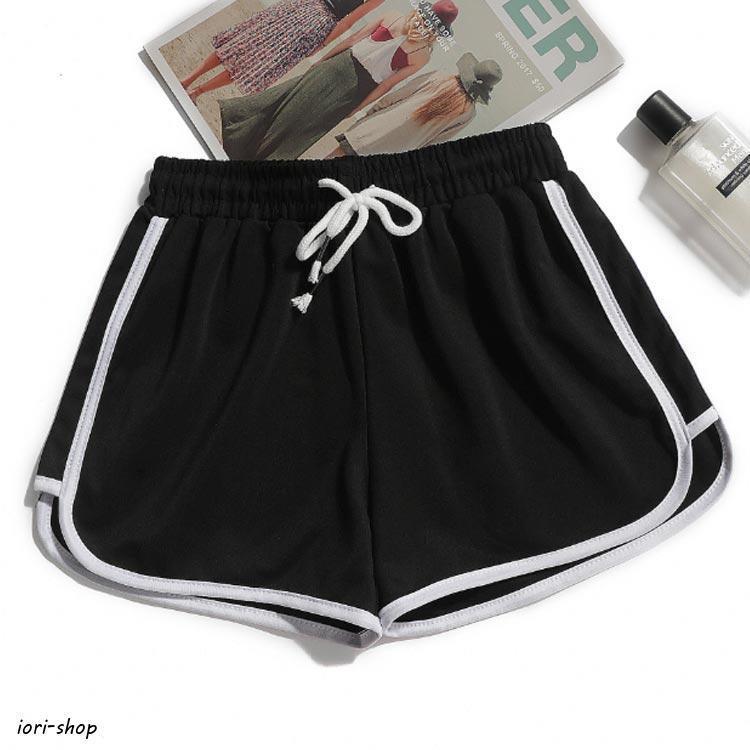 ライン入り 2枚セット トレーニング レディース ショートパンツ ショー