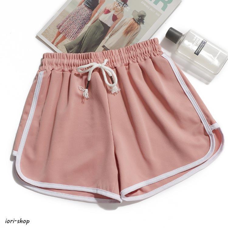 ライン入り 2枚セット トレーニング レディース ショートパンツ ショー