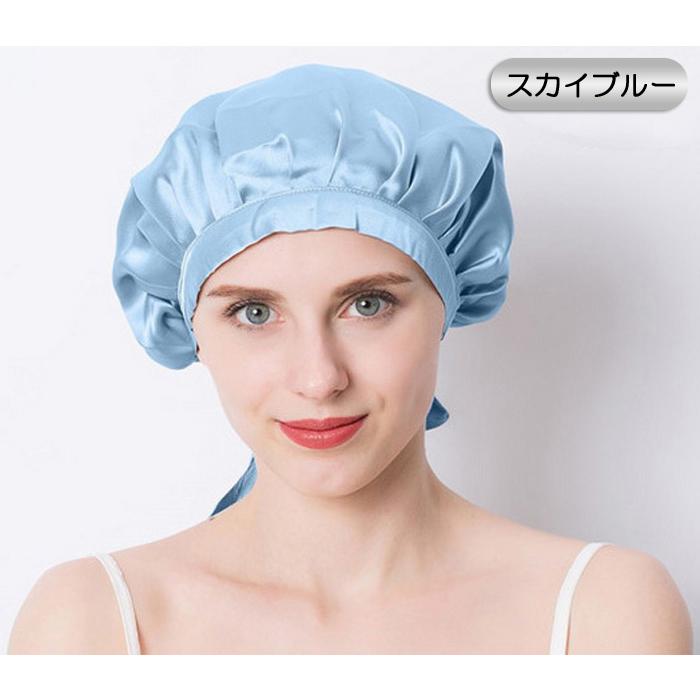 送料無料 シルクナイトキャップ 天然シルク100 ロングヘア ショートヘア リボン 保湿 美髪 枝毛防止 つや髪 帽子 レディース 女性用 Ncs01 フリーサイズ Nsc01 2 Ryvy 通販 Yahoo ショッピング