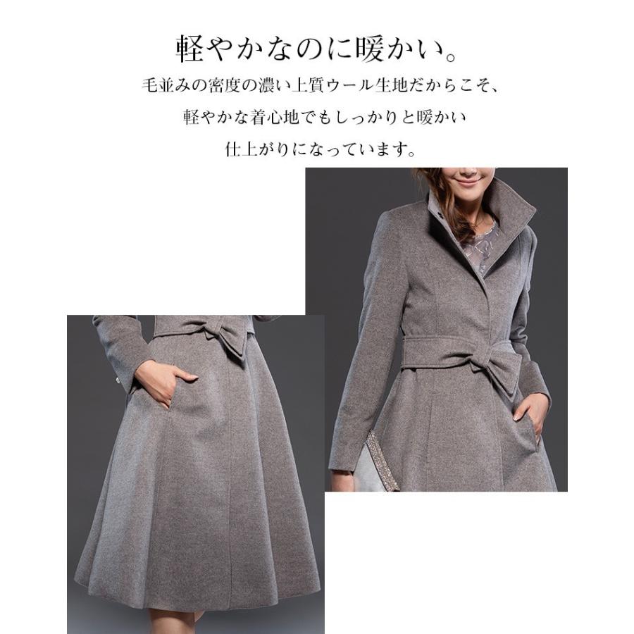 コート レディース アウター ウール ウールコート エレガント フレア