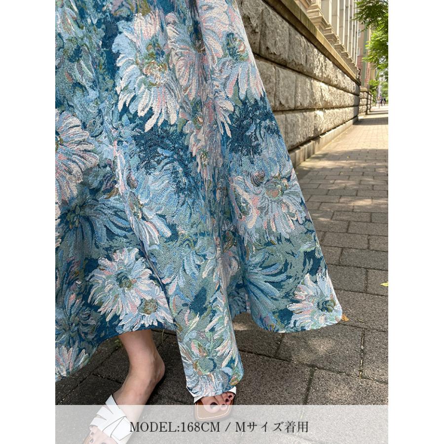ボトム ボトムス レディース 花柄 フラワー スカート ジャガード ボトム ボトムス レディース 花柄 フラワー スカート ジャガード