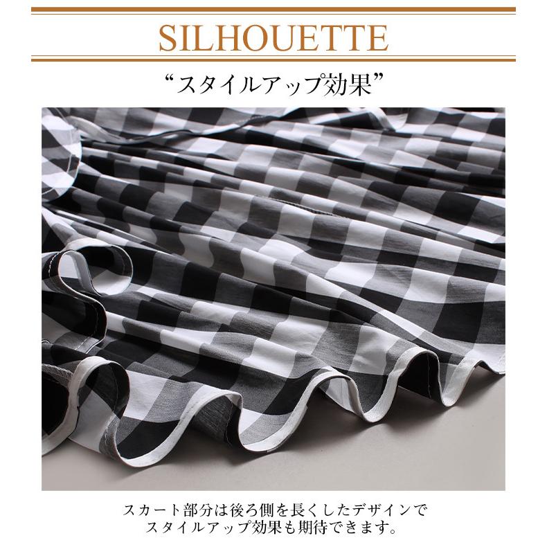 SALE／大幅値下げ！ワンピース レディース ロング チェック ギンガム