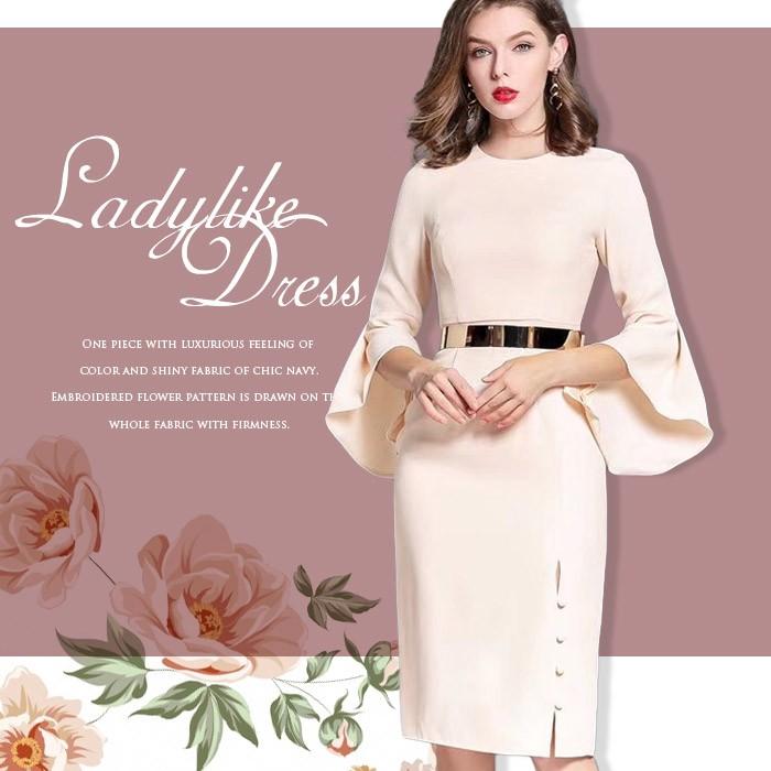 アウトレット パーティードレス ワンピース 結婚式 フォーマル 二次会 袖あり お呼ばれ 代 30代 40代 ドレス フレアスリーブ 袖 タイト 12 594 Stanza Dolce By Ryze 通販 Yahoo ショッピング 最新コレックション Mercurytechnologies Mn Com