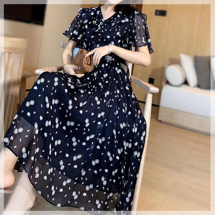 ワンピース レディース ミモレ ロング きれいめ 花柄 フラワー Aライン ベルト 大きいサイズ No 12 875 12 875 Stanza Dolce By Ryze 通販 Yahoo ショッピング