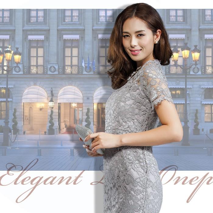 パーティードレス ワンピース 結婚式 フォーマル 二次会 袖あり