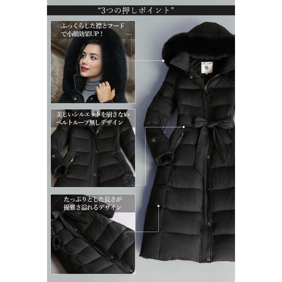 2025新色】ダウンコート レディース ロング 細見え 軽量 大きいサイズ