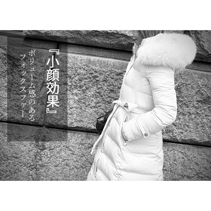 ダウンコート レディース ロング 細見え 軽量 大きいサイズ コート