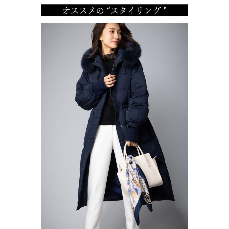 ダウンコート レディース ロング 着痩せ ダウン コート アウター