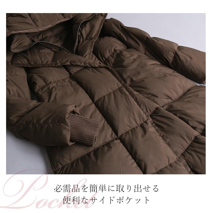 【再入荷】ダウンコート レディース ロング フォックスファー コート リアルファー ベルト アウター 軽量 暖かい 20代 30代 40代 50代 60代 春 夏_11
