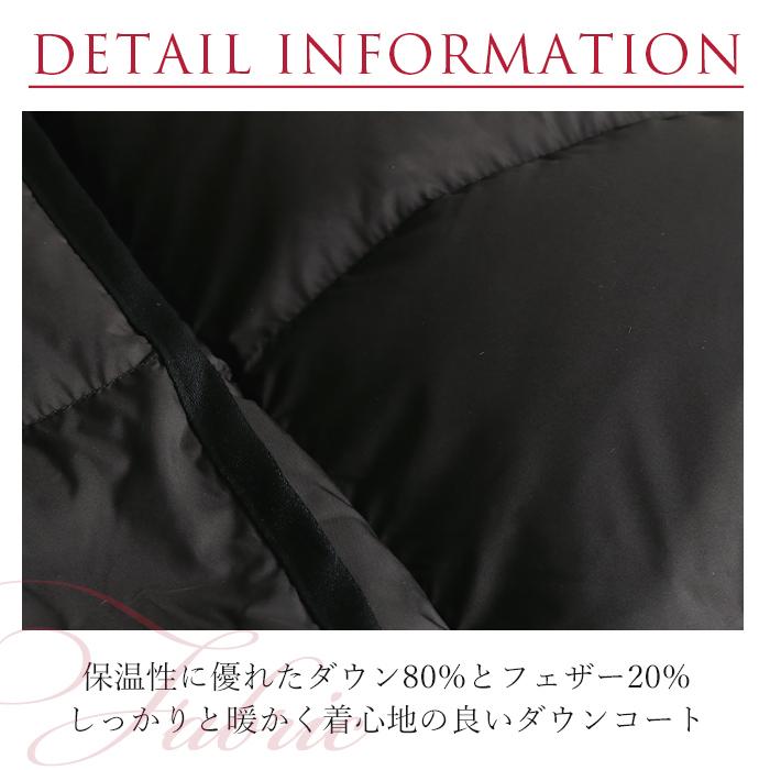 【再入荷】ダウンコート レディース ロング フォックスファー コート リアルファー ベルト アウター 軽量 暖かい 20代 30代 40代 50代 60代 春 夏_4