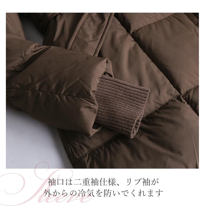 【再入荷】ダウンコート レディース ロング フォックスファー コート リアルファー ベルト アウター 軽量 暖かい 20代 30代 40代 50代 60代 春 夏_7