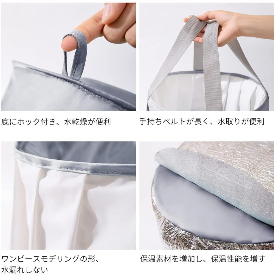 最新Isandy 折りたたみ バケツ 自立式 防災グッズ 便利グッズ 防水ト水の入れ物 足湯用バケツ 深型 超軽量 フットバス 多用途 保温型 バッカン その他防災、防犯、セーフティ 中西産業 開窓 カムラッチハンドル R DC-615AR