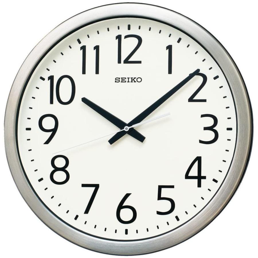 セイコー クロック 掛け時計 アナログ 防湿 防塵型 オフィスタイプ 金属枠 KH406S SEIKO