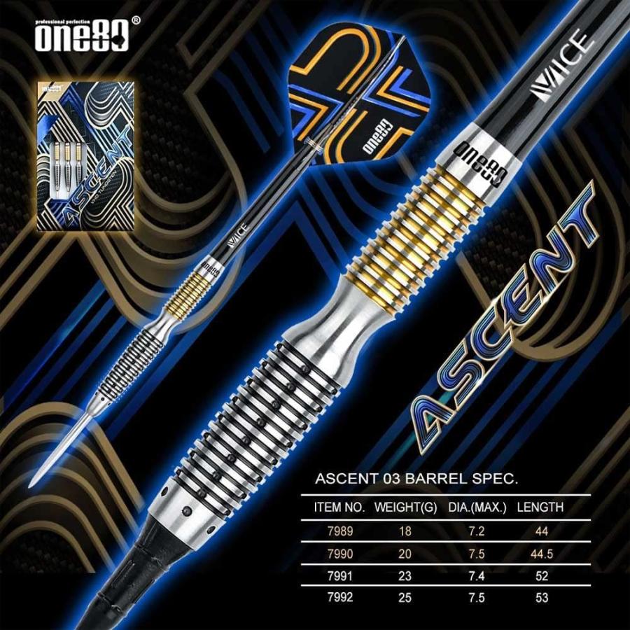 One80 ワンエイティ Ascent アセント 03 2BA 18g ダーツ バレル ダーツセット One80 ワンエイティ Ascent アセント 2BA 18g ダーツ バレル ダーツセット
