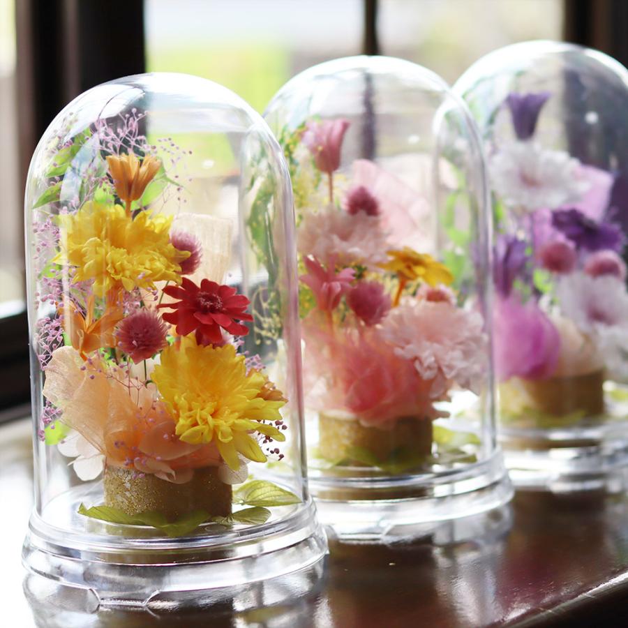 サウンドアレンジ 仏花 プリザーブドフラワー ドーム 花 お供え