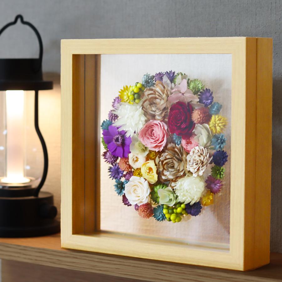 ＊*..お花が溢れるフレームアレンジ..＊°.プリザーブドフラワー　お花の贈り物 楽天市場】プリザーブドフラワー《ナチュラルフレーム》アレンジ