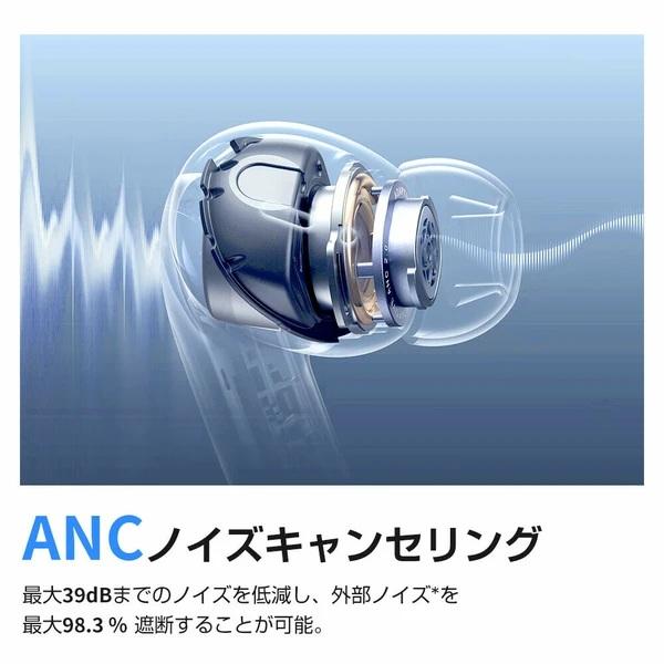 ワイヤレスイヤホン Bluetooth5.3 ANCノイズキャンセリング Hi-Fi高