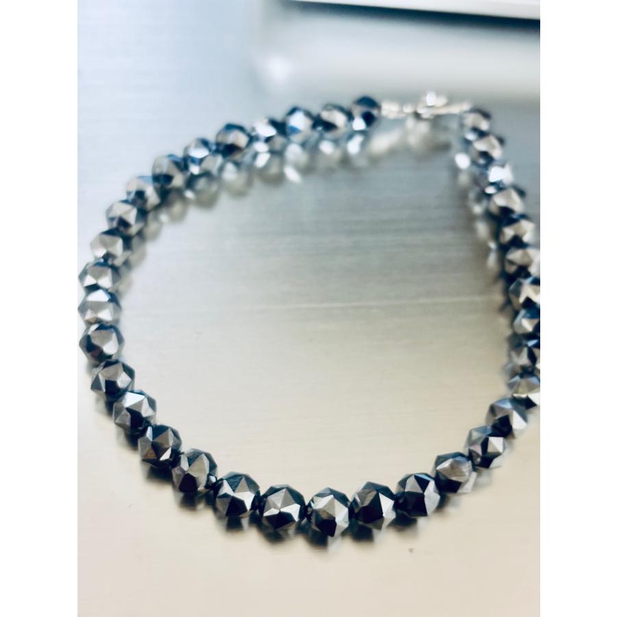 高品質 輝きが違う！ダイヤカット 6mm テラヘルツ アンクレット