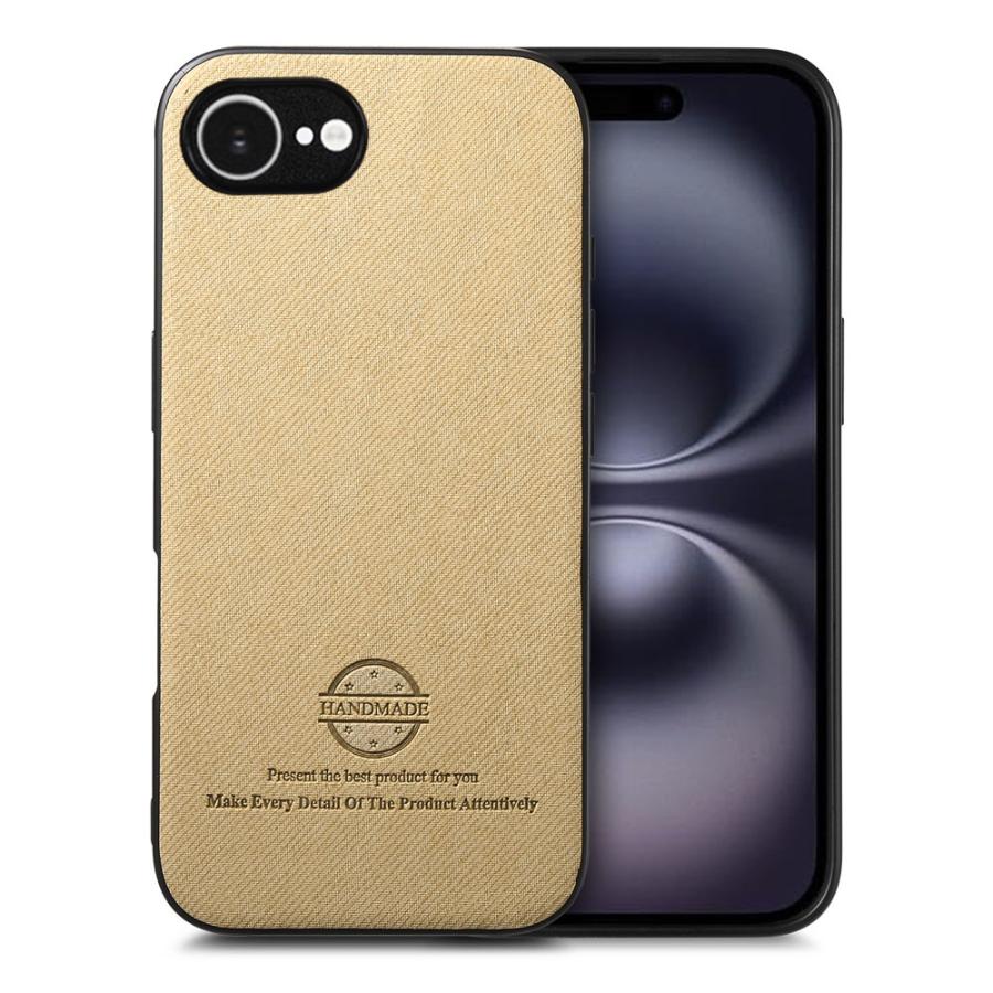 iPhone 16e ケース カバー ファブリック調ソフトケース おしゃれ