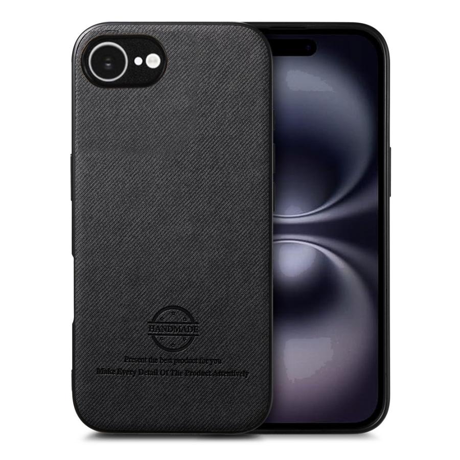 iPhone 16e ケース カバー ファブリック調ソフトケース おしゃれ