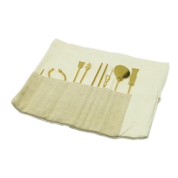 初心者用 香道具 8点セット 収納袋付 お香 茶道 : SUPPORT-BIKE - 通販