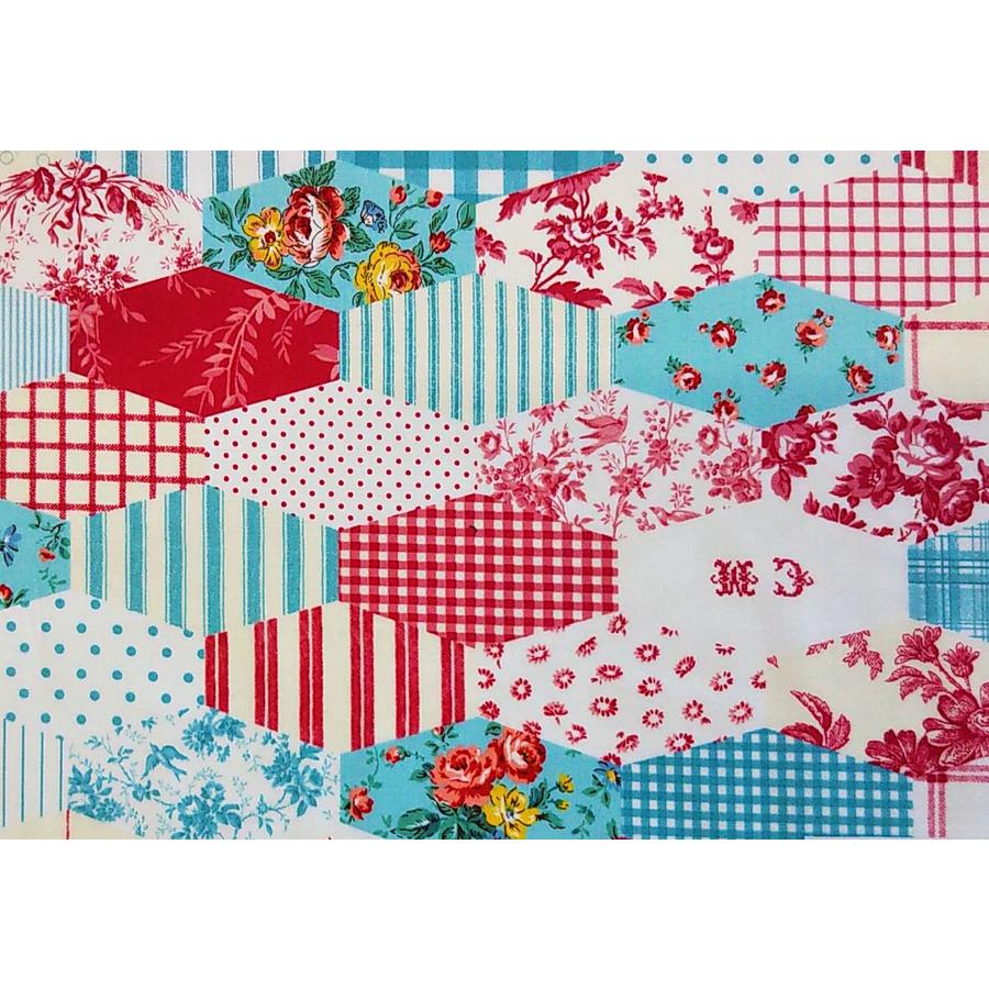 本物新品保証】生地 特価 花柄コットン・140☆ 小関鈴子 ☆55cmX45cm