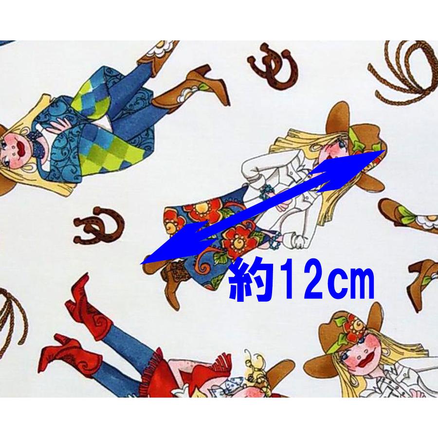 55cmX45cm 生地 ロラライハリス Cow Girls カウガール ローラライ