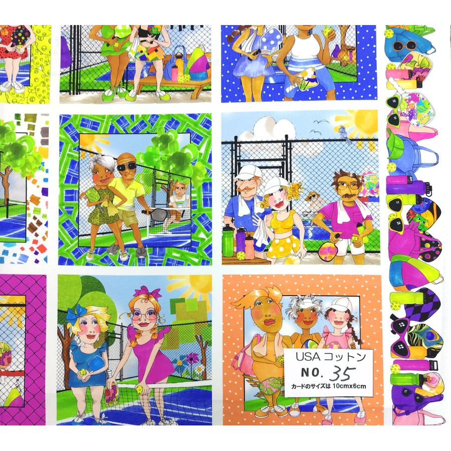 生地 ロラライハリス ピックルボール In a pikcle ローラライデザイン