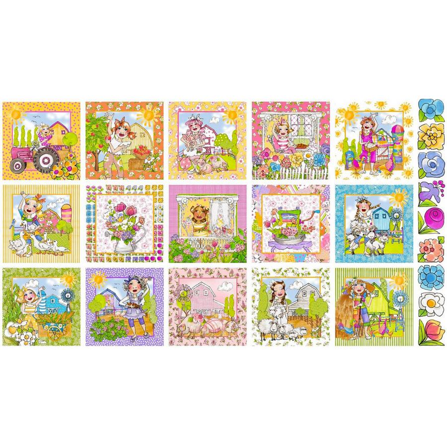 生地 ロラライハリス Fun Farm Panel Final ローラライデザインズ USA