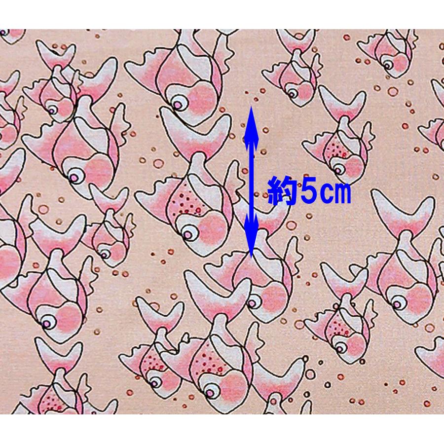 55cmX45cm 生地 ロラライハリス Salmon School 魚 おさかな 入学入園