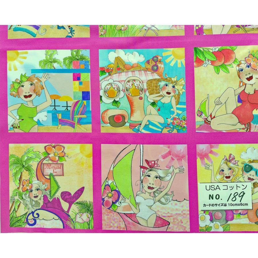 生地 ロラライハリス Wanna Beach Panel バケーションガール ローラ