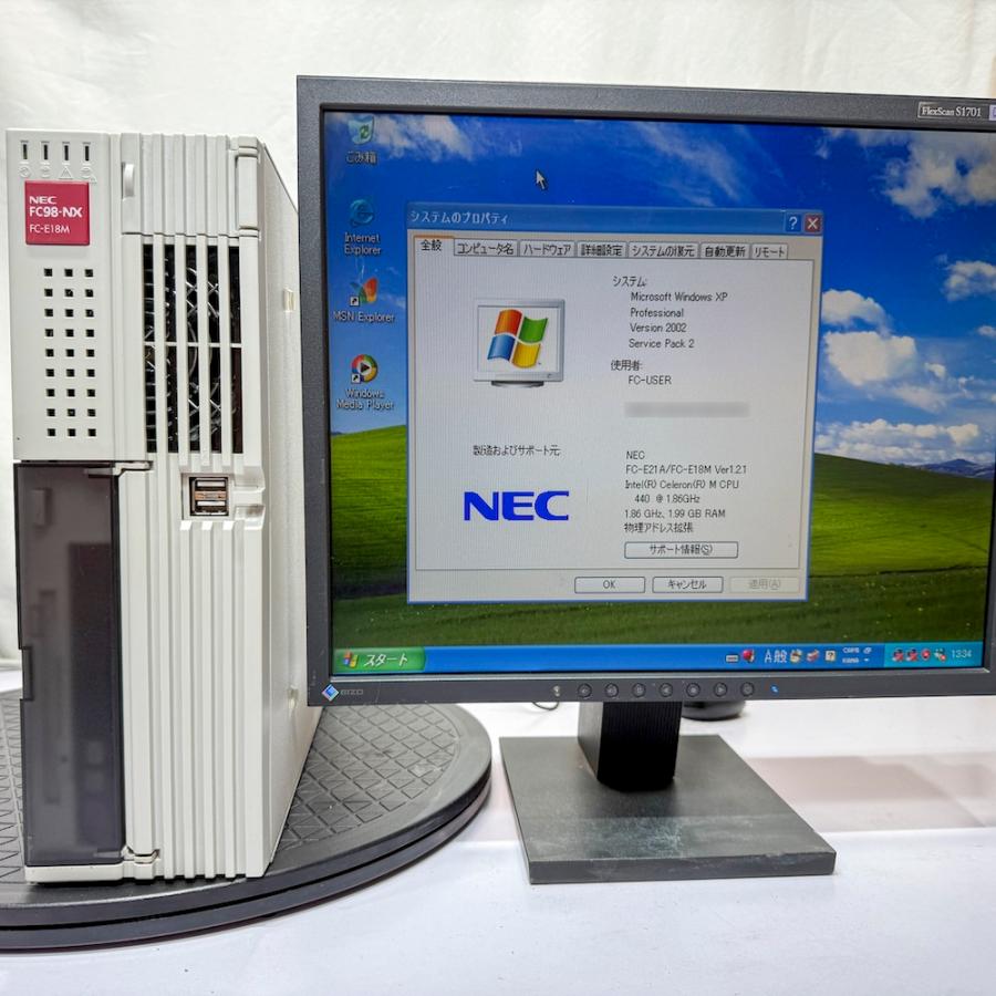 NEC FC98-NX FC-E18M model SX1V5Z WindowsXP SP2 HDD 80GB メモリ 2GB